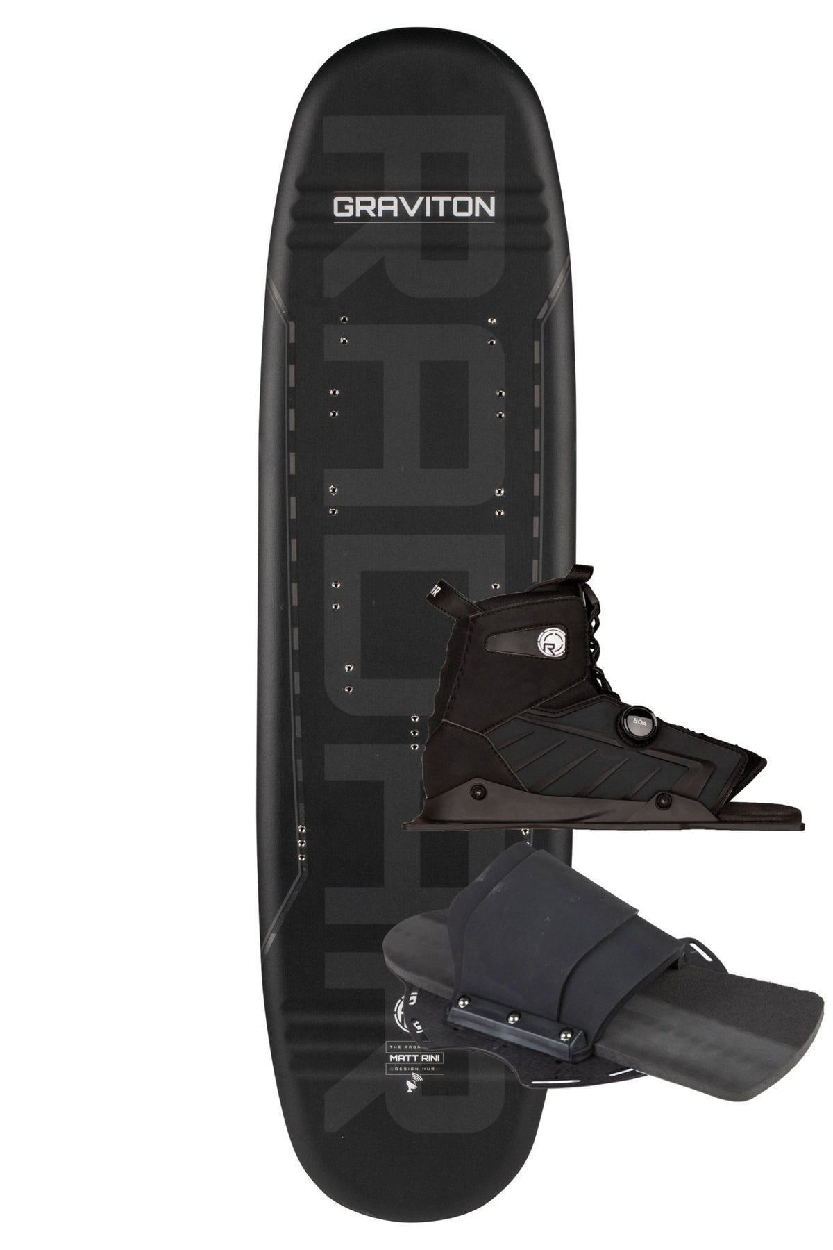 2027 Radar Graviton Trick Ski Matte Black / Neon -Radar270160-41-Vector Boa Front Boot and Graviton RTP-US 5 to 8