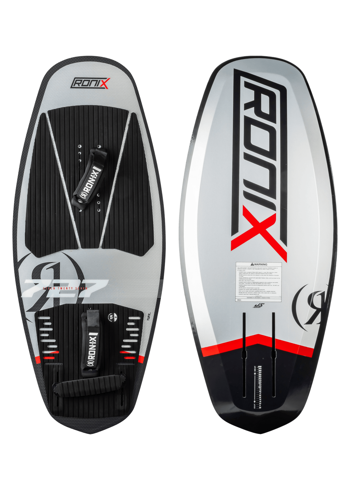 2027 Ronix 727 Tuff Tech w/straps -Ronix272610-Brushed Chrome / Black / Red-4 6