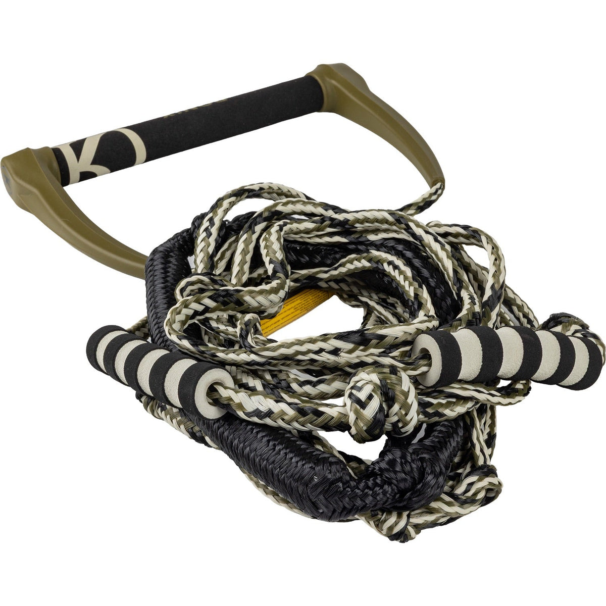 2027 Ronix 808 Silicone Surf Rope with Handle -Ronix246154-Olive / Tan