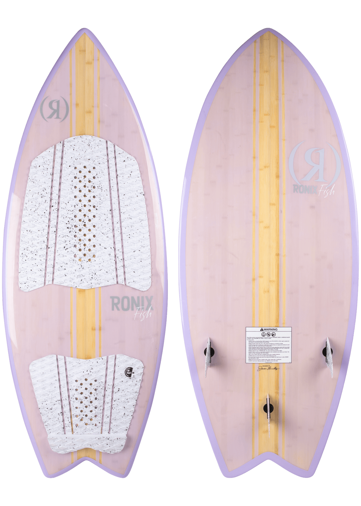 2027 Ronix Womens Koal Classic Fish -Ronix272420-Glossy Lilac Bamboo-4 5