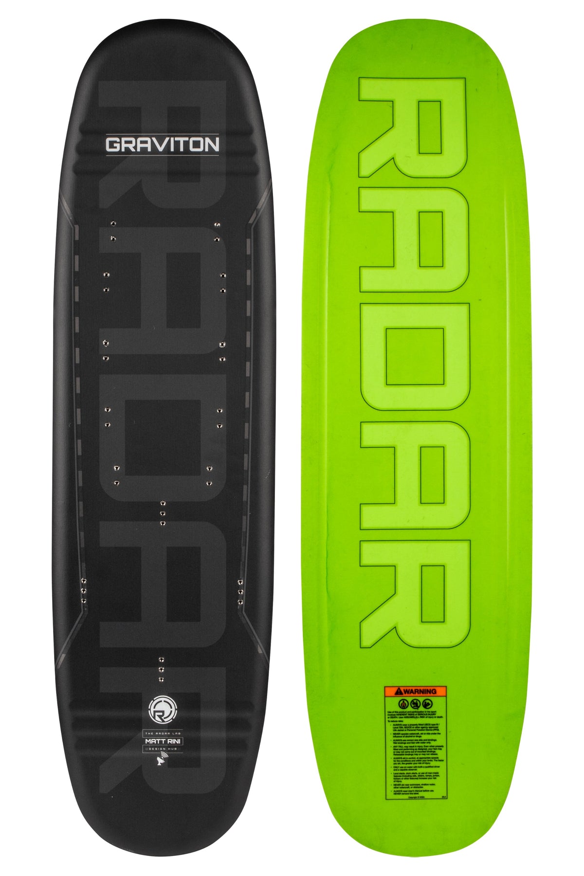 2027 Radar Graviton Trick Ski Matte Black / Neon