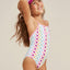 Rainbow Check One Piece Sporty