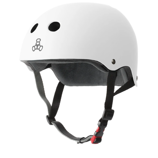 Triple 8 The Certified Helmet SS White Rubber