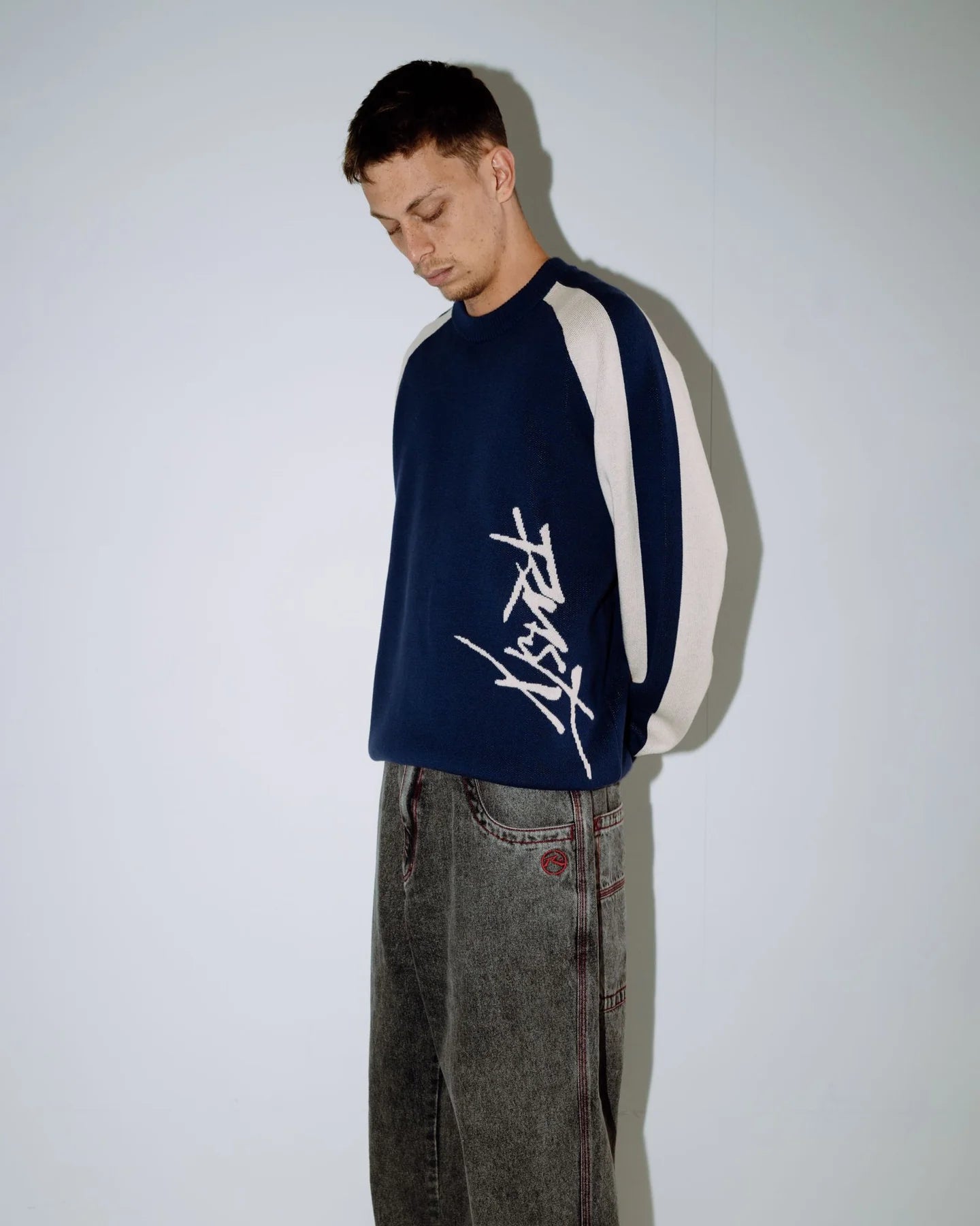 Roll Safe Boxy Knitted Crew