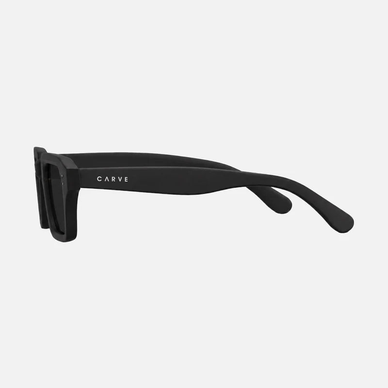 anyways matte black rec frame grey lens pol
