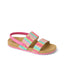 LITTLE CUSHION VISTA PINK MULTI RAFFIA