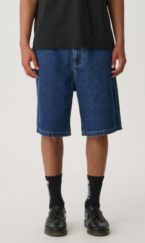 Emb Denim Standard Short