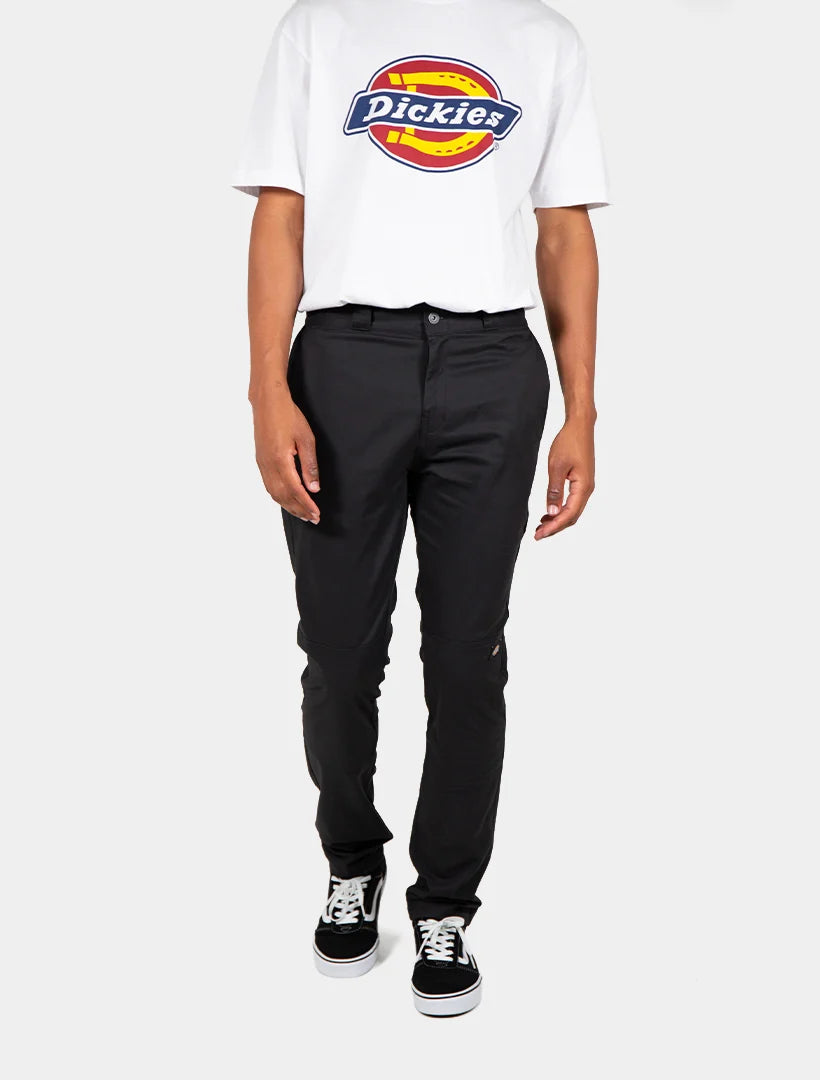 Skinny Straight Fit Double Knee Work Pant