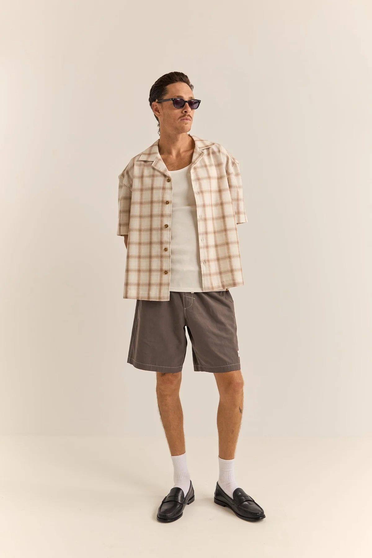 Relaxed Check SS Shirt