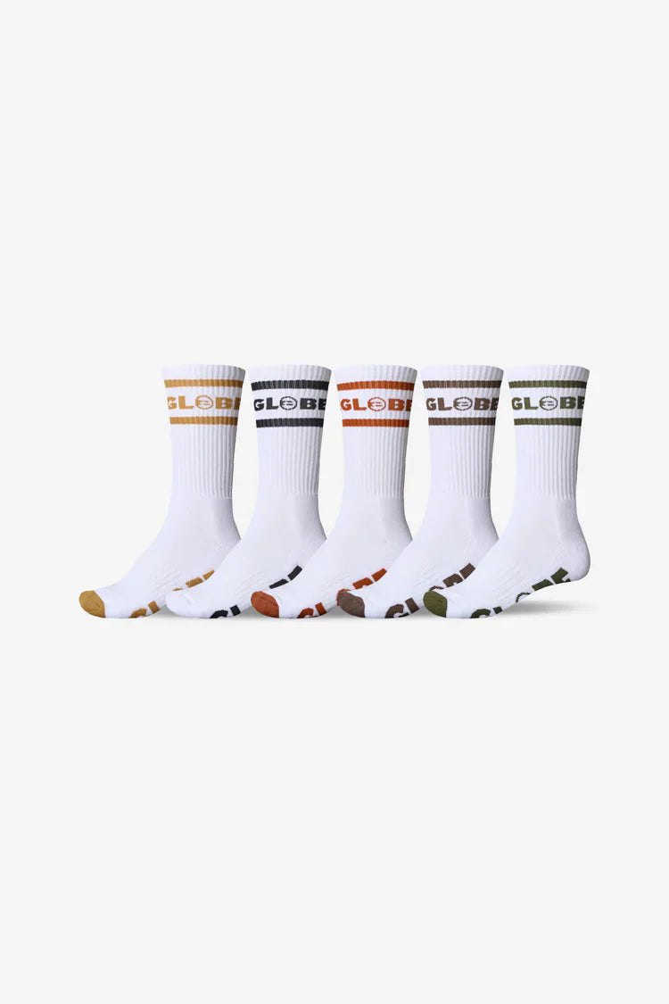 Tilt Hi Crew Sock 5 Pack