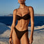 de luxe ruched balconette bra top