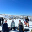 A range of Hire gear being shown off on Mount Hotham on a snow trip