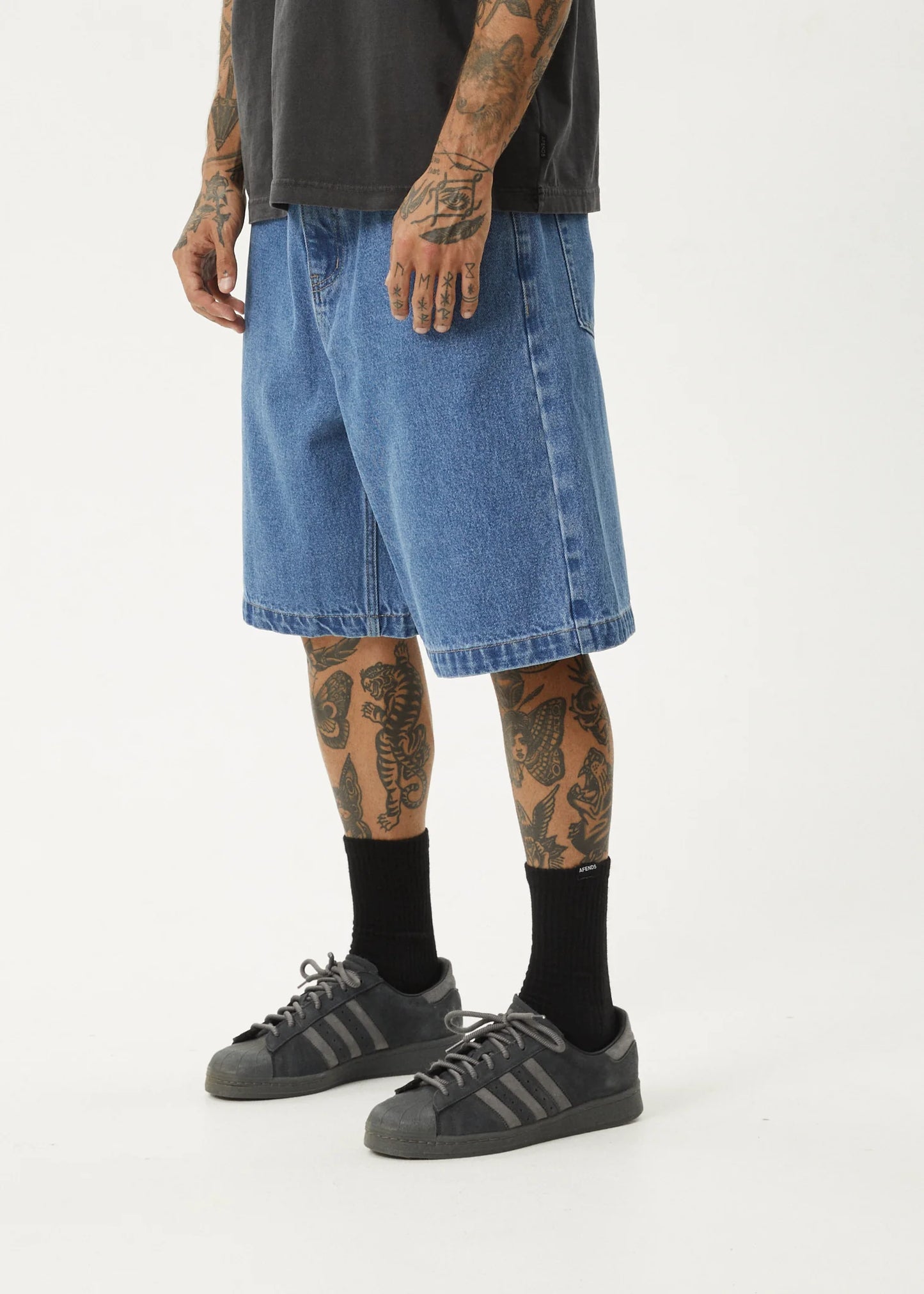 Lil C Denim Baggy Shorts 22''