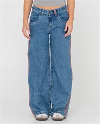 Flip Mommy Low Rise Wide Leg Denim Jean