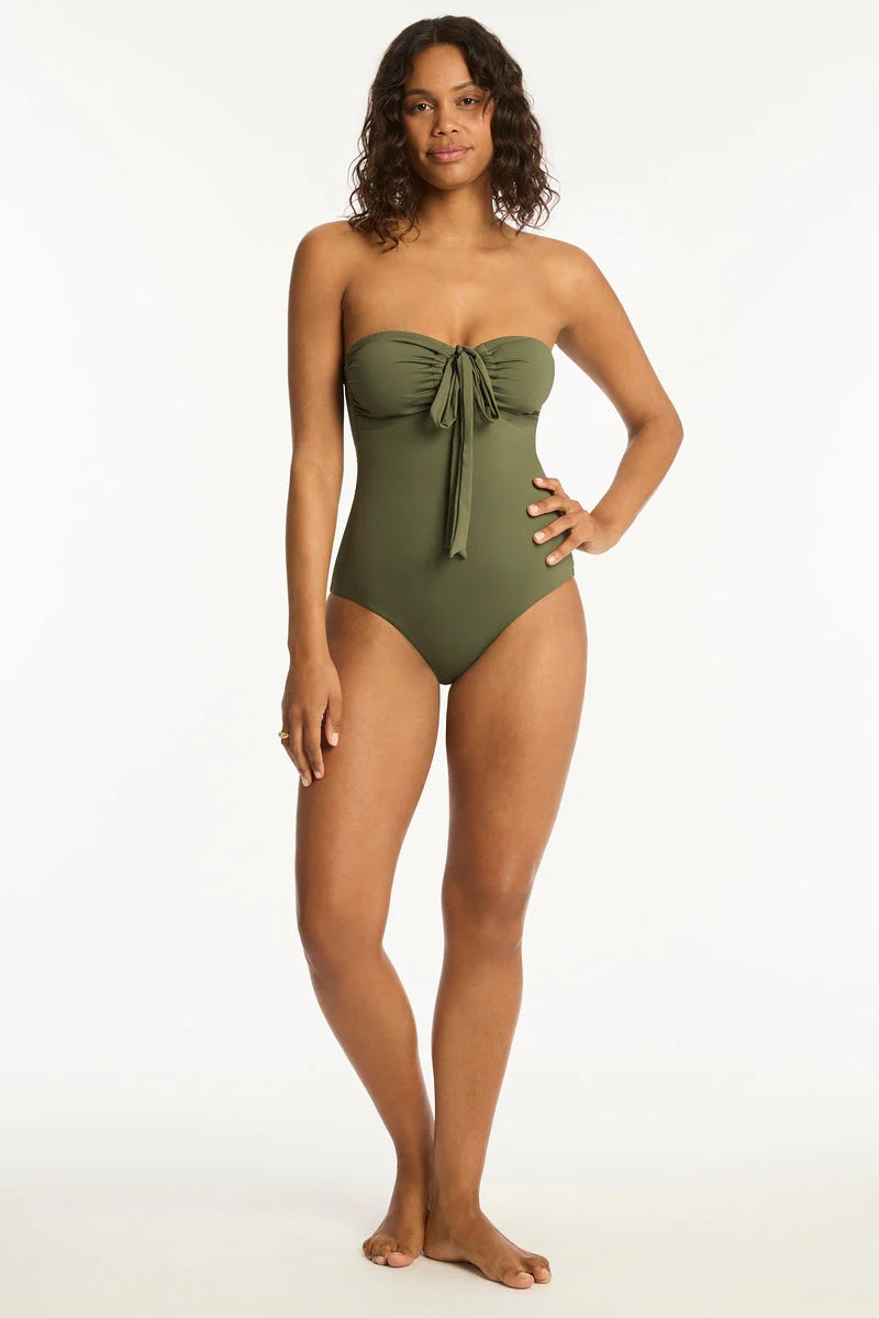 Essentials Halter Bandeau One Piece