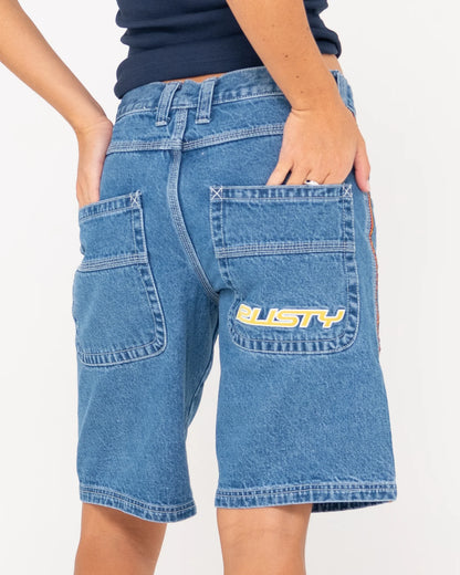 Flip Mommy Low Rise Wide Leg Denim Short