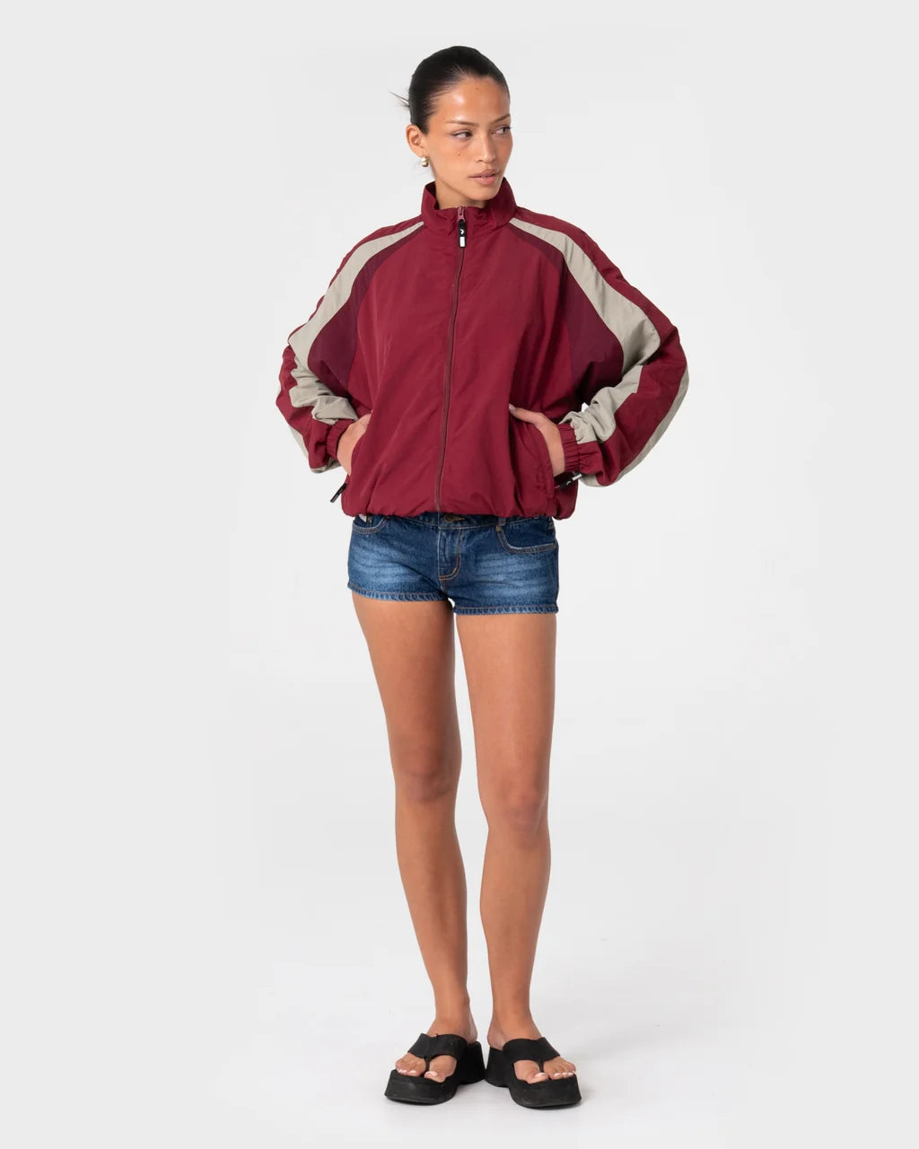 BREEZY WIND CHEATER ZIP THROUGH JACKET