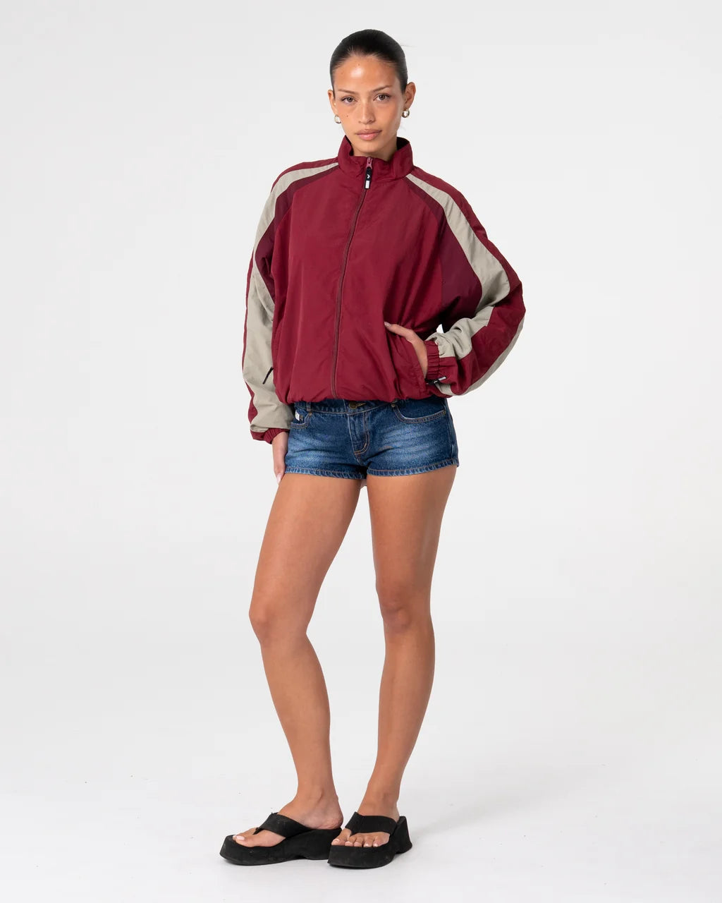 BREEZY WIND CHEATER ZIP THROUGH JACKET