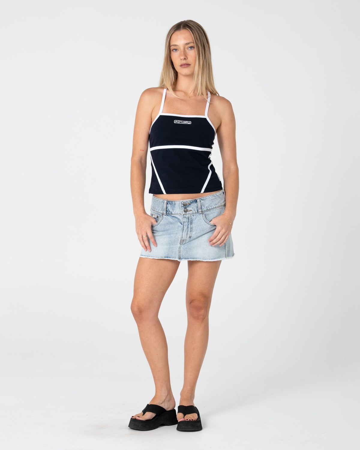 CHAOS LOW RISE MICRO MINI SKIRT
