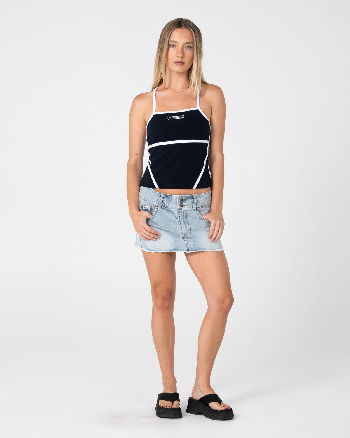 CHAOS LOW RISE MICRO MINI SKIRT