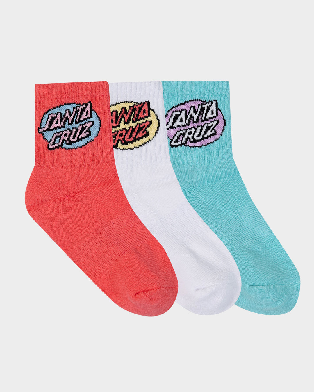 OVAL DOT MID SOCK 3 PACK