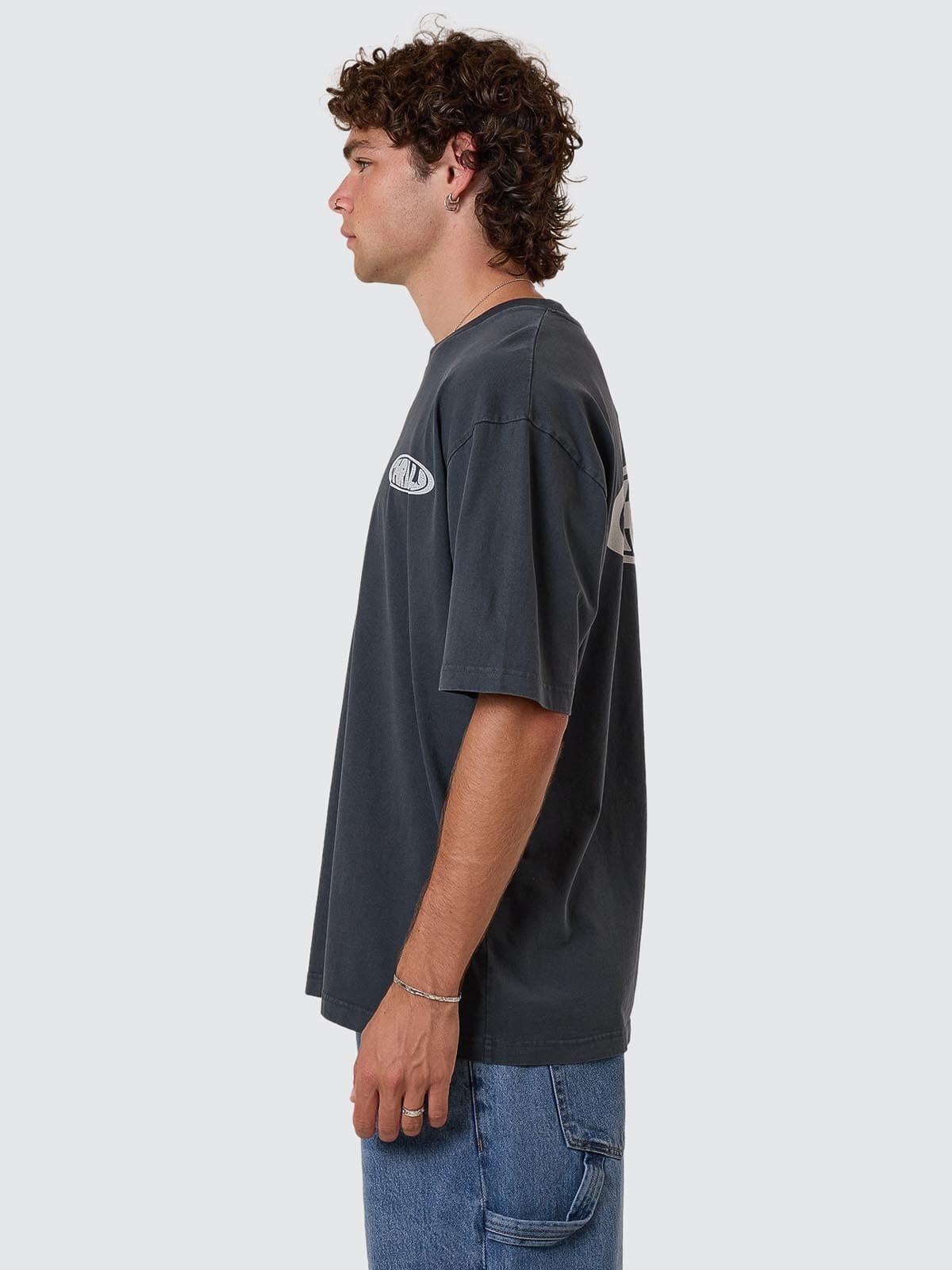Shadowless Oversize Fit Tee - Ebony