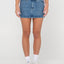 FLIP MOMMY LOW RISE MINI DENIM SKIRT