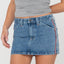 FLIP MOMMY LOW RISE MINI DENIM SKIRT