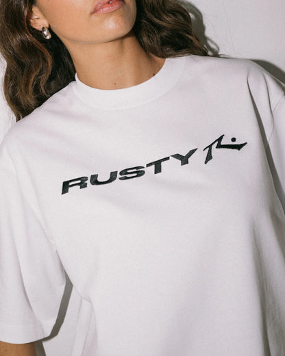 Rusty Essentials Cropped Boxy Tee