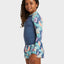 ACTIVE FLORAL RG LS LYCRA - RoxyERGWR03473 - VINTAGE INDIGO TROPICAL ADVENT - 8/S