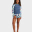 ACTIVE FLORAL RG LS LYCRA - RoxyERGWR03473 - VINTAGE INDIGO TROPICAL ADVENT - 8/S