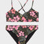 ACTIVE FLORAL RG SWIM SET PACK - RoxyERGWR03458 - Anthracite fearless - 14/XL