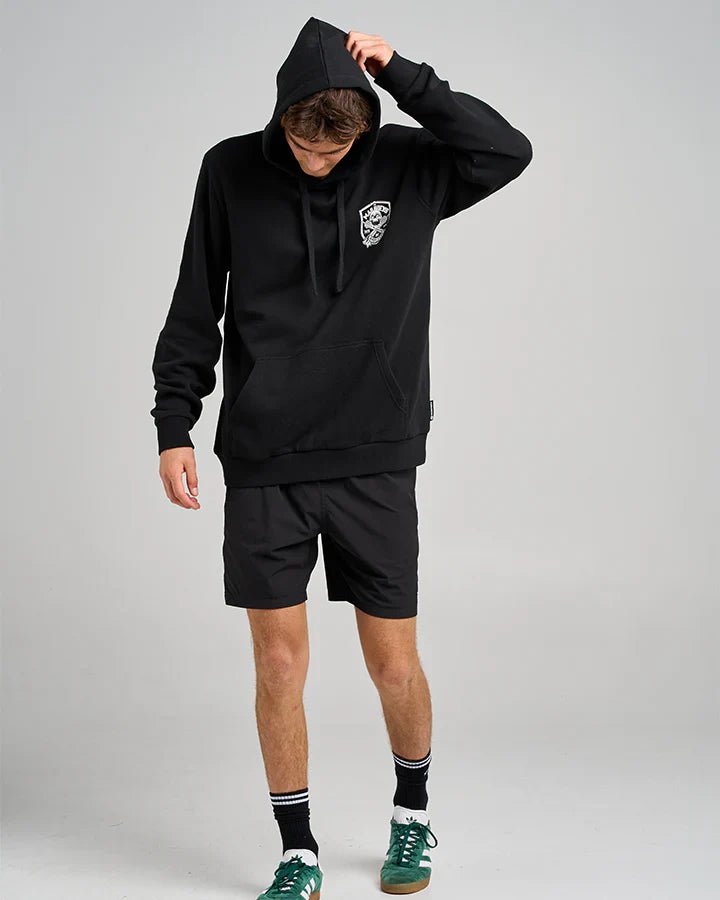 Ahoy Fkrs Sheild Hooded Pullover - The Mad HueysH225M08004 - BLK - Black - L