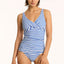 Almafi Cross Front Multifit Singlet Top - Sea LevelSL3206AM - Blue - 10
