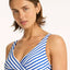 Almafi Cross Front Multifit Singlet Top - Sea LevelSL3206AM - Blue - 10