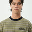 Altitude - Recycled Boxy Long Sleeve Tee - AfendsM262062-STONE STRIPE-XS