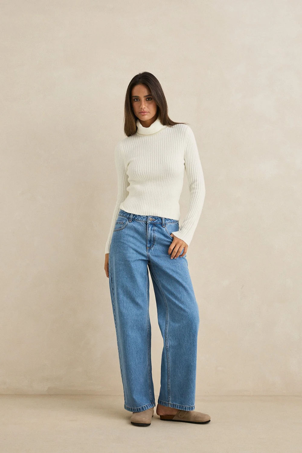 AMARA ROLL NECK KNIT - Rhythm0126W-KN02SW-WHITE-6