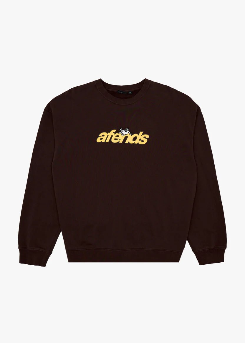 Angel Boy - Recycled Crew Neck - AfendsM261501- Washed Coffee-M