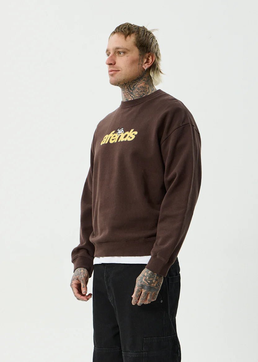 Angel Boy - Recycled Crew Neck - AfendsM261501- Washed Coffee-M