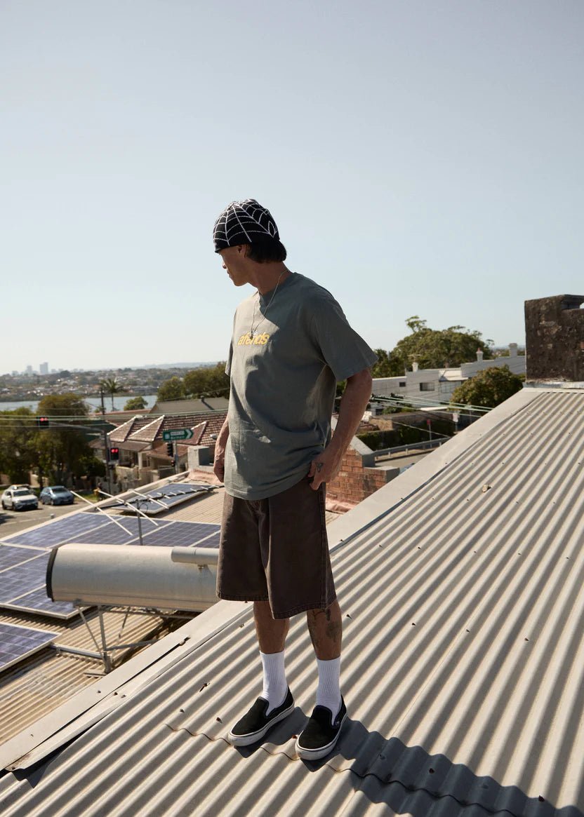 Angel Boy - Retro Tee - Washed Sycamore - AfendsM261007-WSY-WASHED SYCAMORE-S