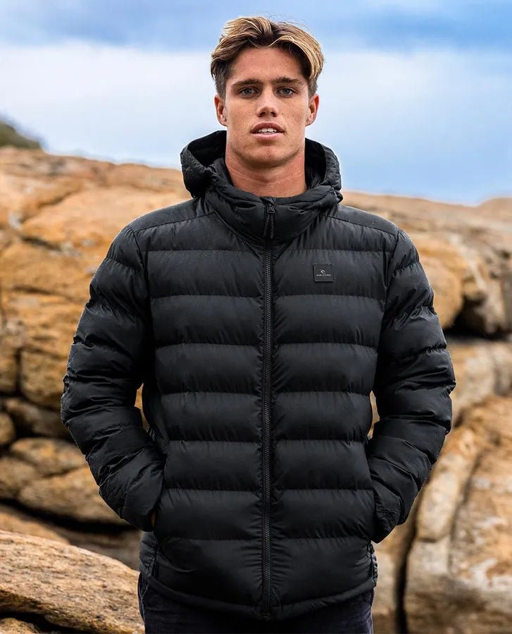 ANTI SERIES ELITE PUFF HOOD - Rip CurlCJKDB9 - BLACK - XL