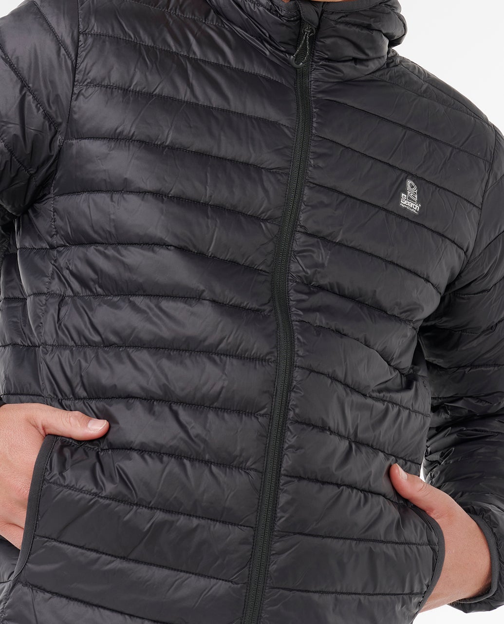 ANTI SERIES SEARCH PUFFER HOOD - Rip Curl023MJA-BLACK-XS