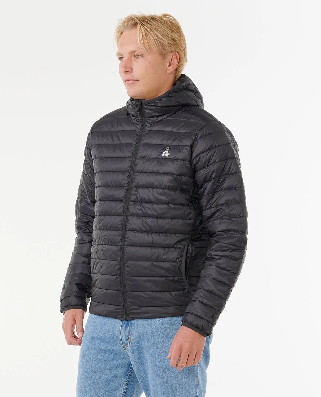 ANTI SERIES SEARCH PUFFER HOOD - Rip Curl023MJA-BLACK-XS