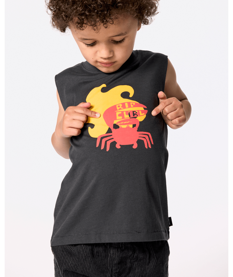 AOTS TY WILLIAMS MUSCLE - BOY - Rip Curl02ETTE - WASHED BLACK - 1 - 2
