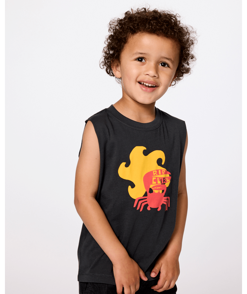 AOTS TY WILLIAMS MUSCLE - BOY - Rip Curl02ETTE - WASHED BLACK - 1 - 2