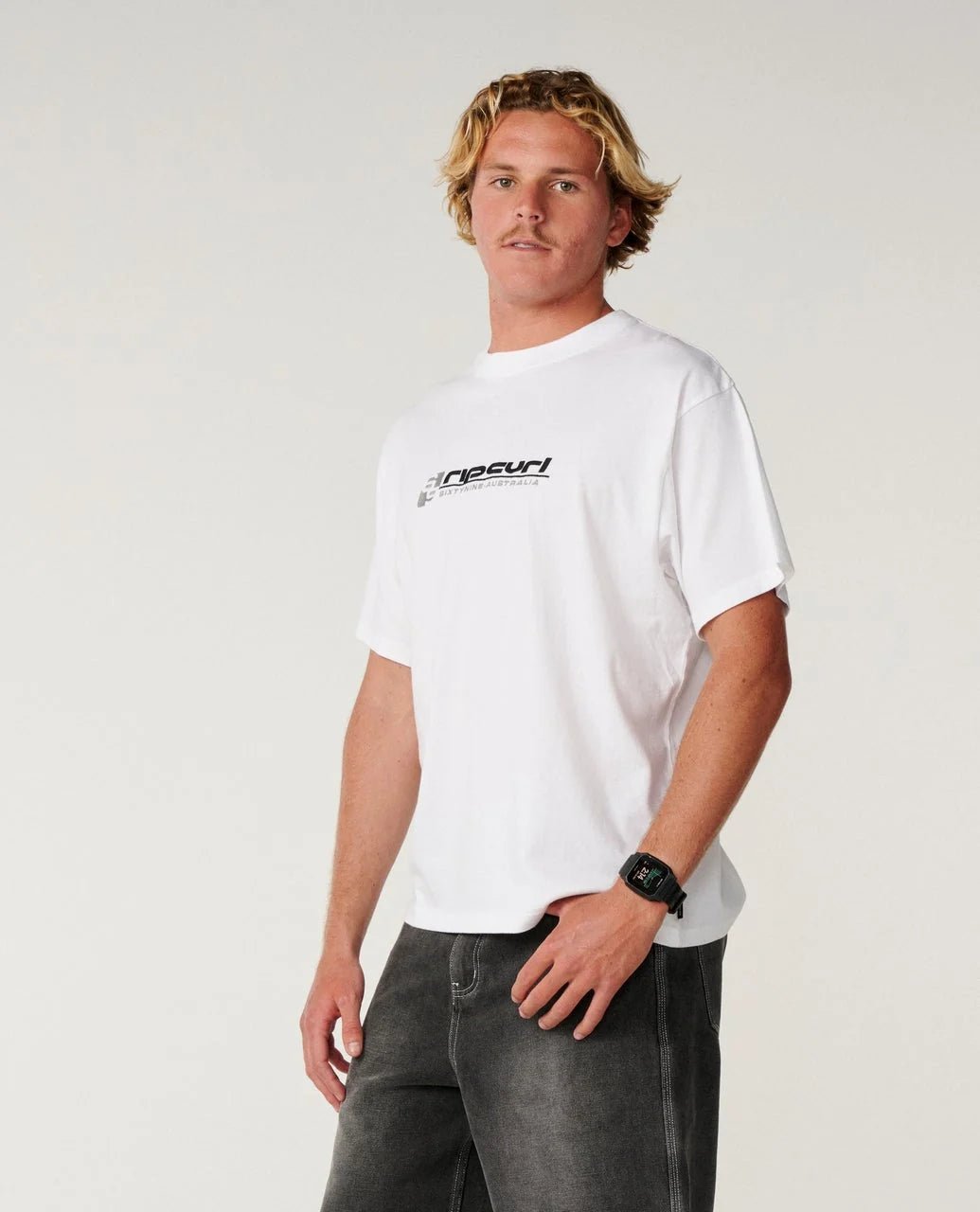 ARCHIVE 69 EMBROID TEE -Rip Curl14DMTE-White-XS