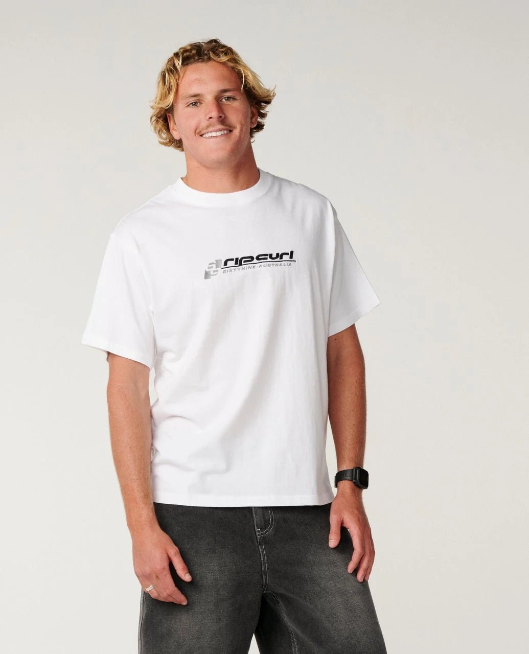ARCHIVE 69 EMBROID TEE -Rip Curl14DMTE-White-XS