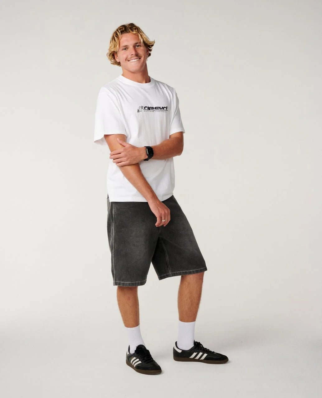 ARCHIVE 69 EMBROID TEE -Rip Curl14DMTE-White-XS