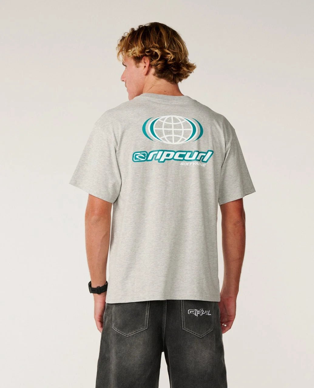 ARCHIVE GLOBAL TEE -Rip Curl14LMTE-Grey Marle-XS