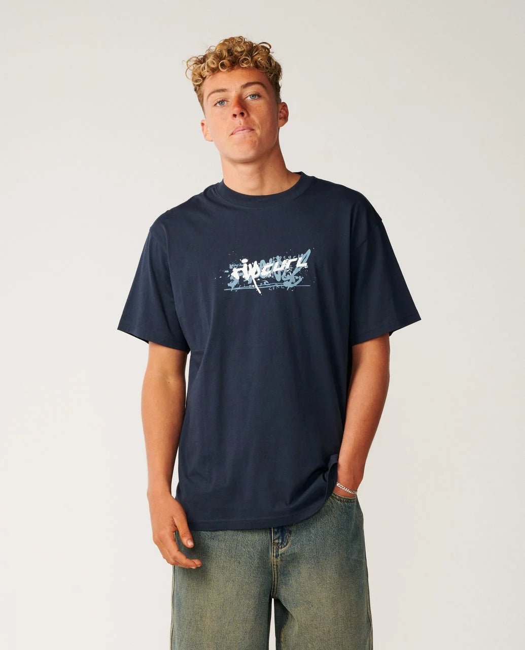 ARCHIVE MASHUP TEE -Rip Curl130MTE-DARK NAVY-XS